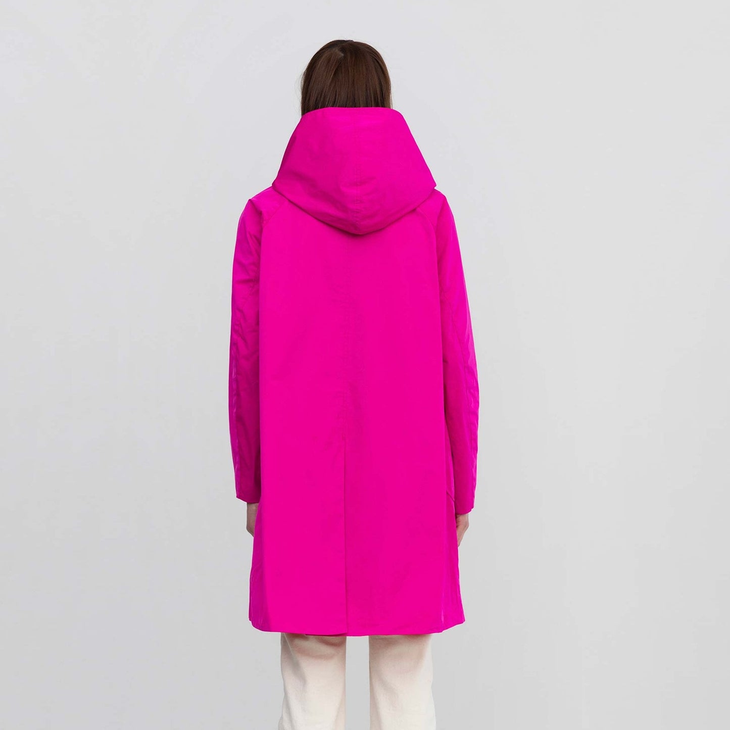 - Reversible Parka With Hood - Fuchsia/Coral