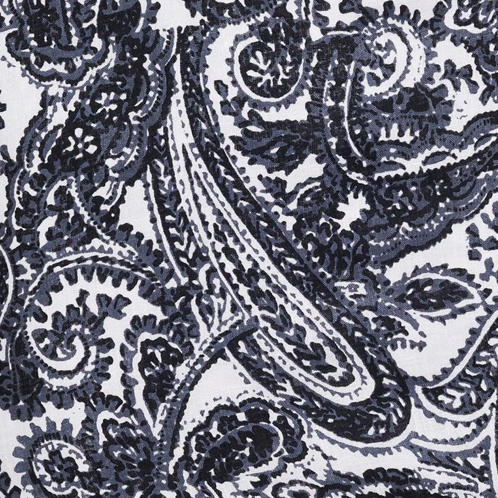 Moira Midi Dress - Faye Paisley Print Charcoal