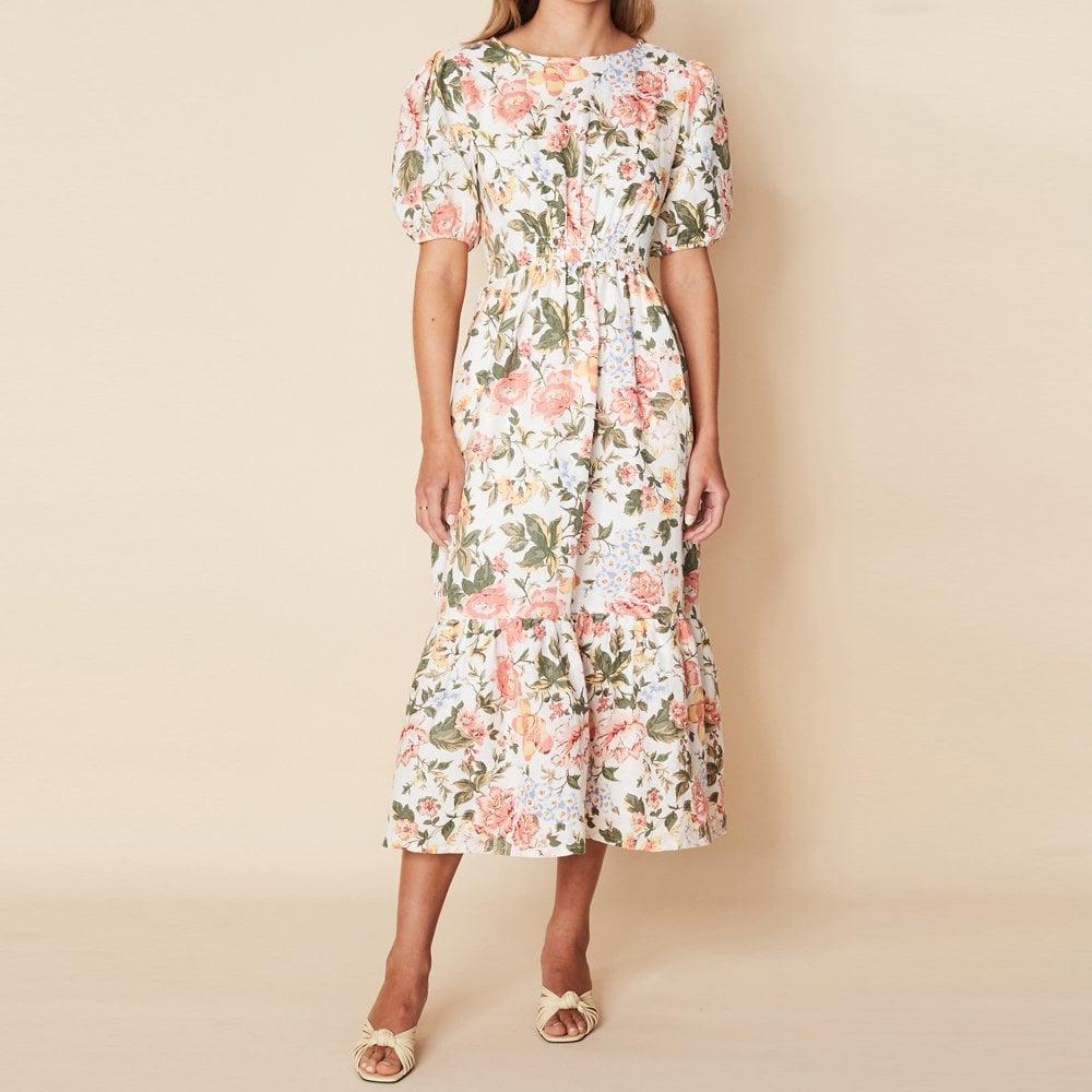 Faithfull Il Riso Midi Dress - Teatro Floral Print