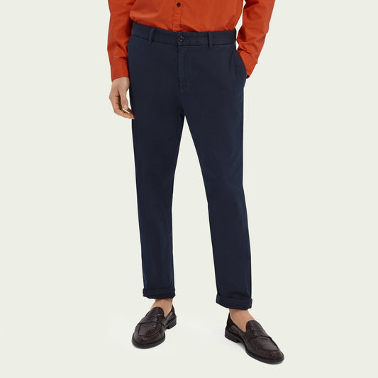 Garment-Dyed Twill Chinos - Navy