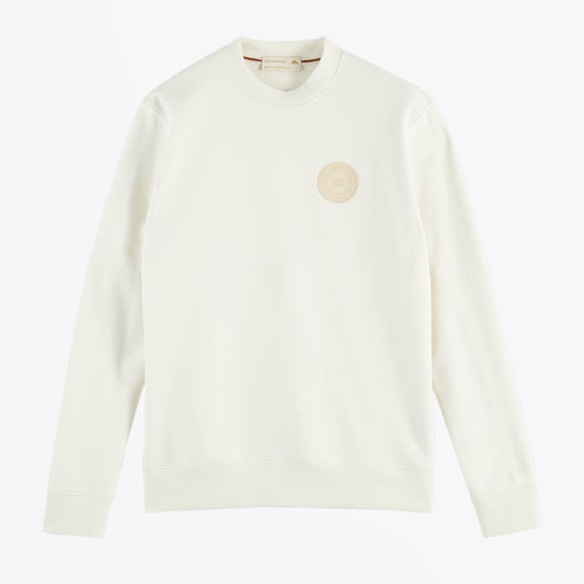 - Organic Cotton-Blend Sweatshirt - White