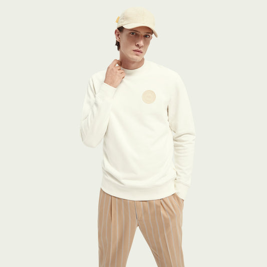 - Organic Cotton-Blend Sweatshirt - White