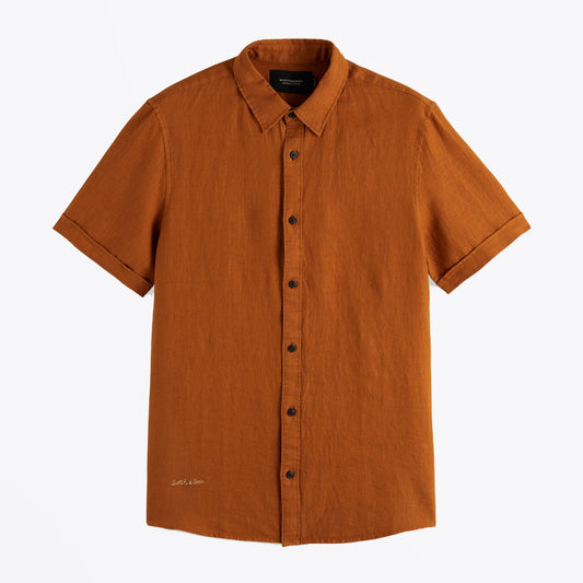 - Short Sleeve Shirt - Tobacco
