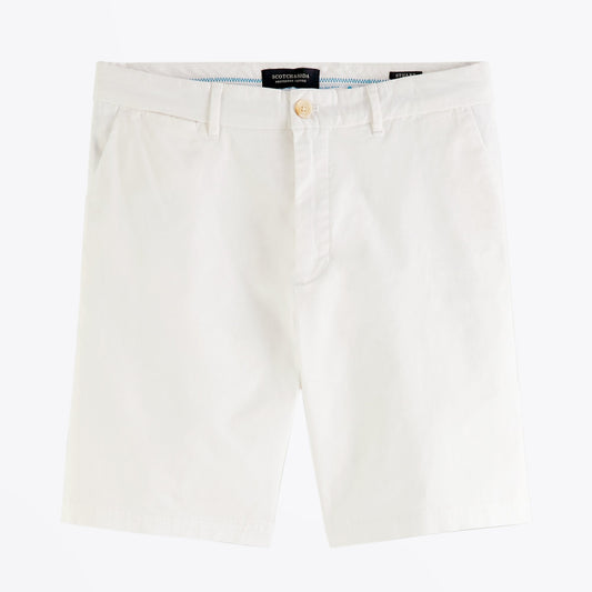 - Stuart - Cotton-Stretch Shorts - White