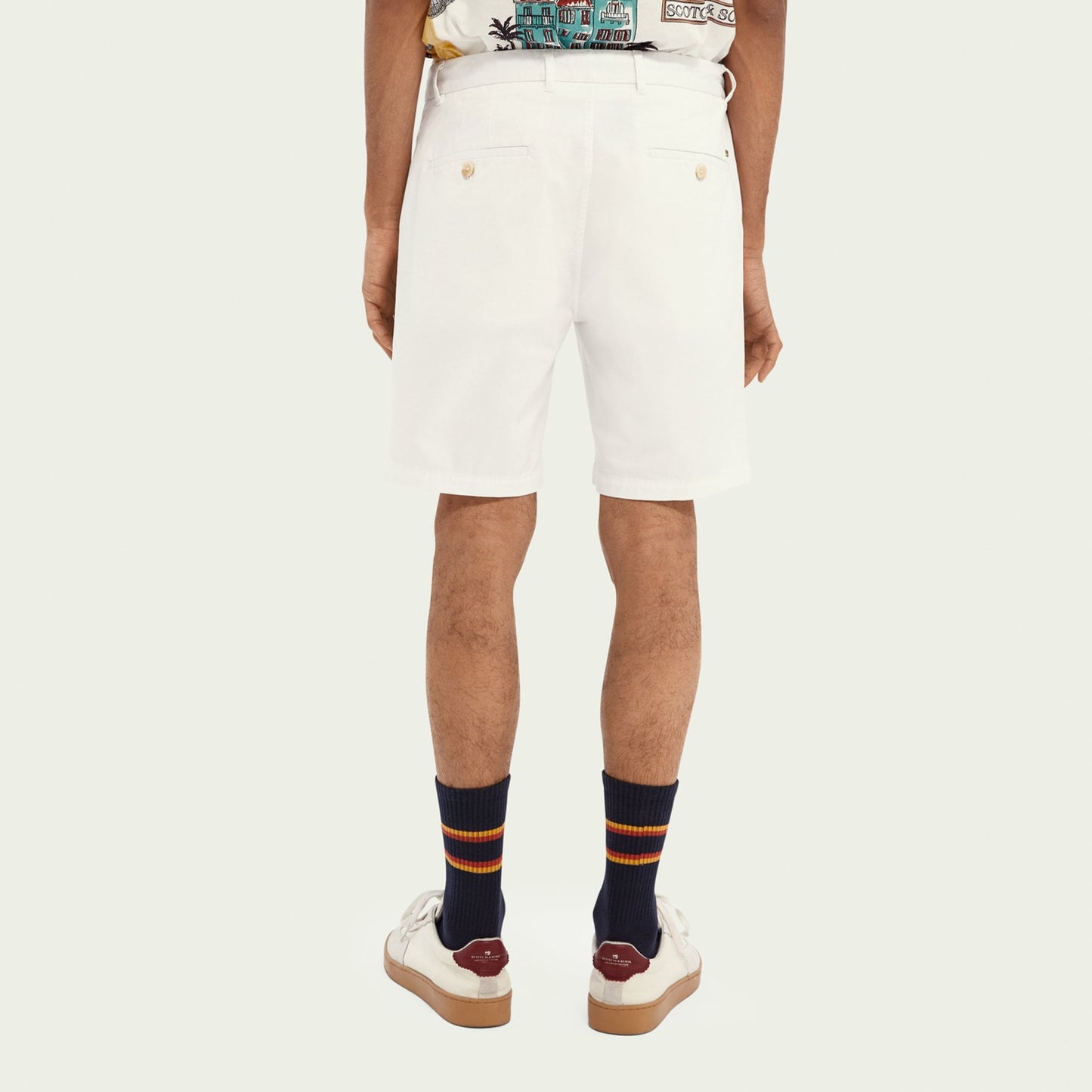 - Stuart - Cotton-Stretch Shorts - White