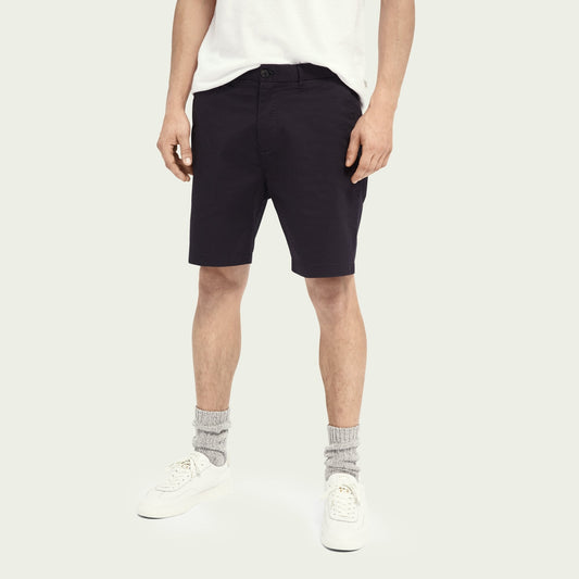 - Stuart - Cotton-Stretch Shorts - Navy