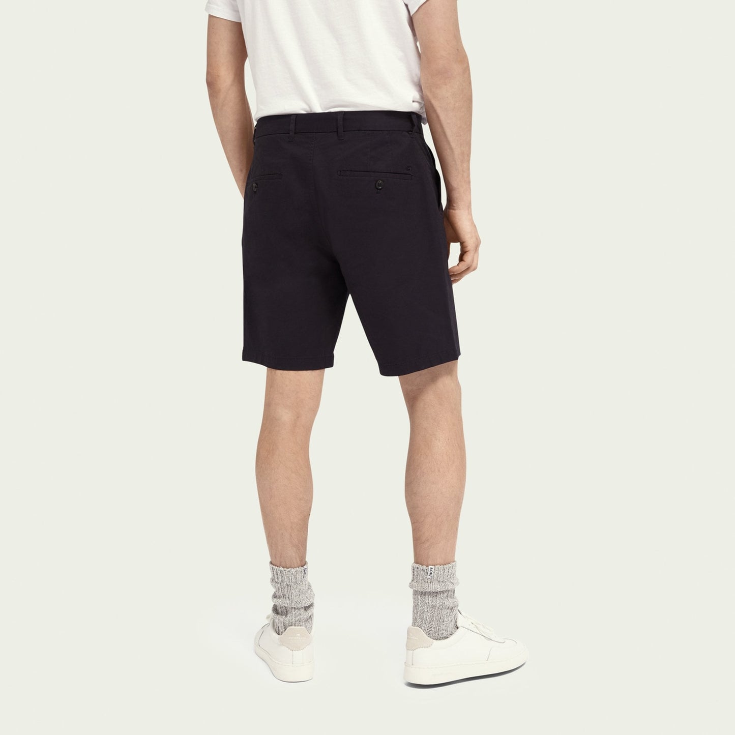 - Stuart - Cotton-Stretch Shorts - Navy