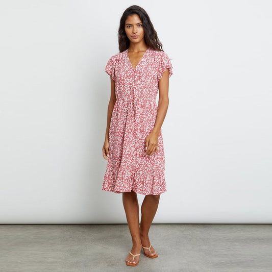 Kiki Dress - Scarlet Camellia