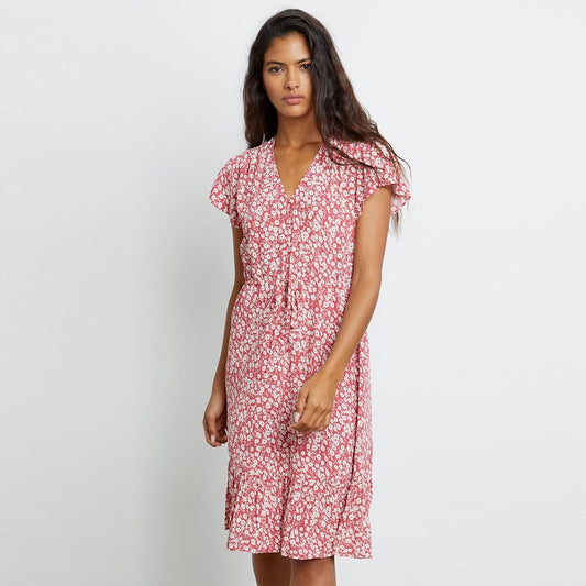 Kiki Dress - Scarlet Camellia