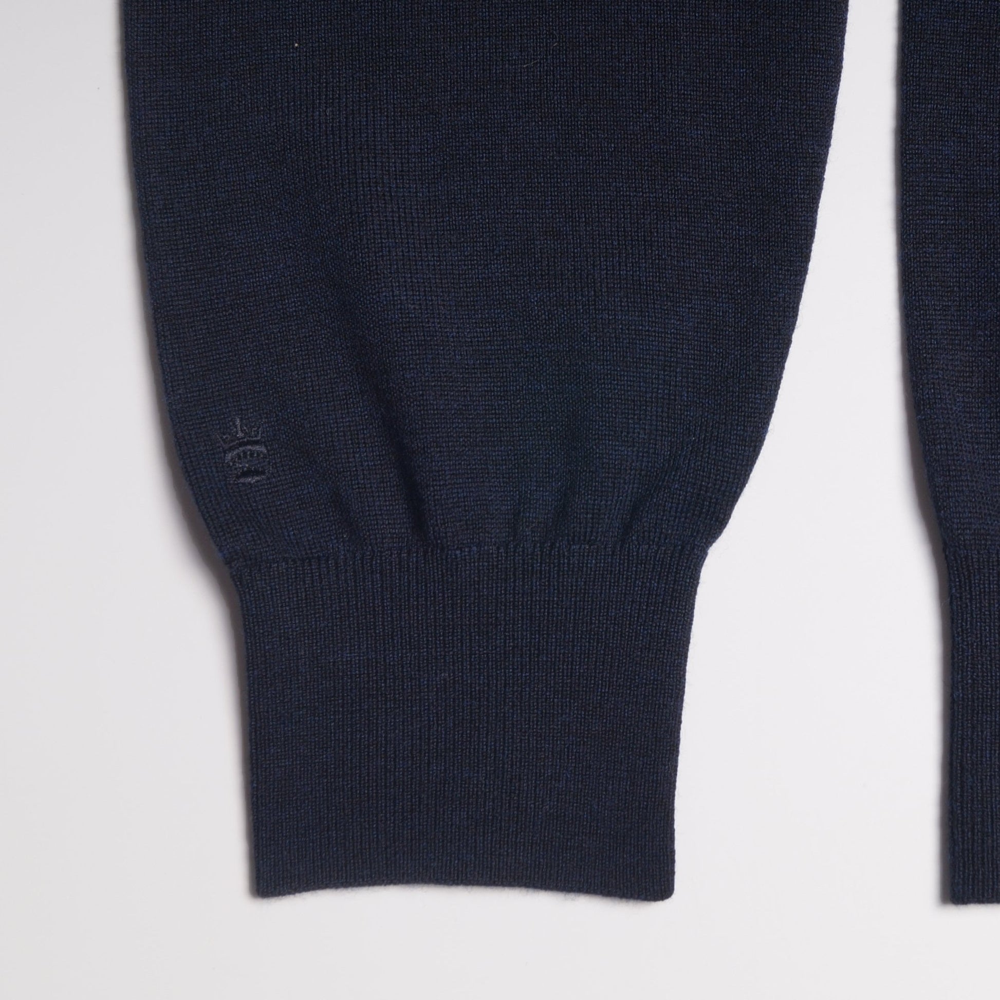Thomas Merino Quarter Zip Knit Sweater - Navy