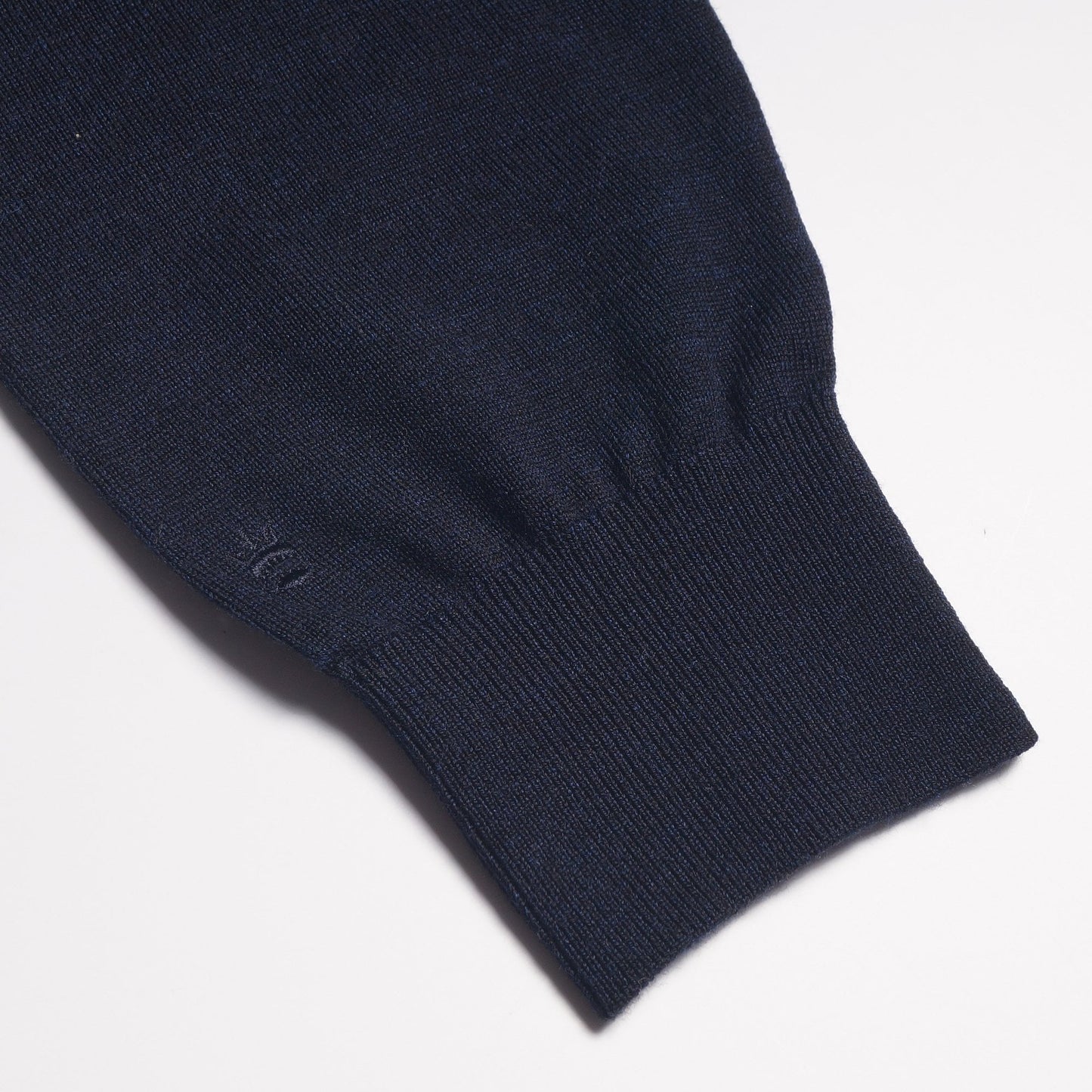 Merino Quarter Zip Knit Sweater - Navy
