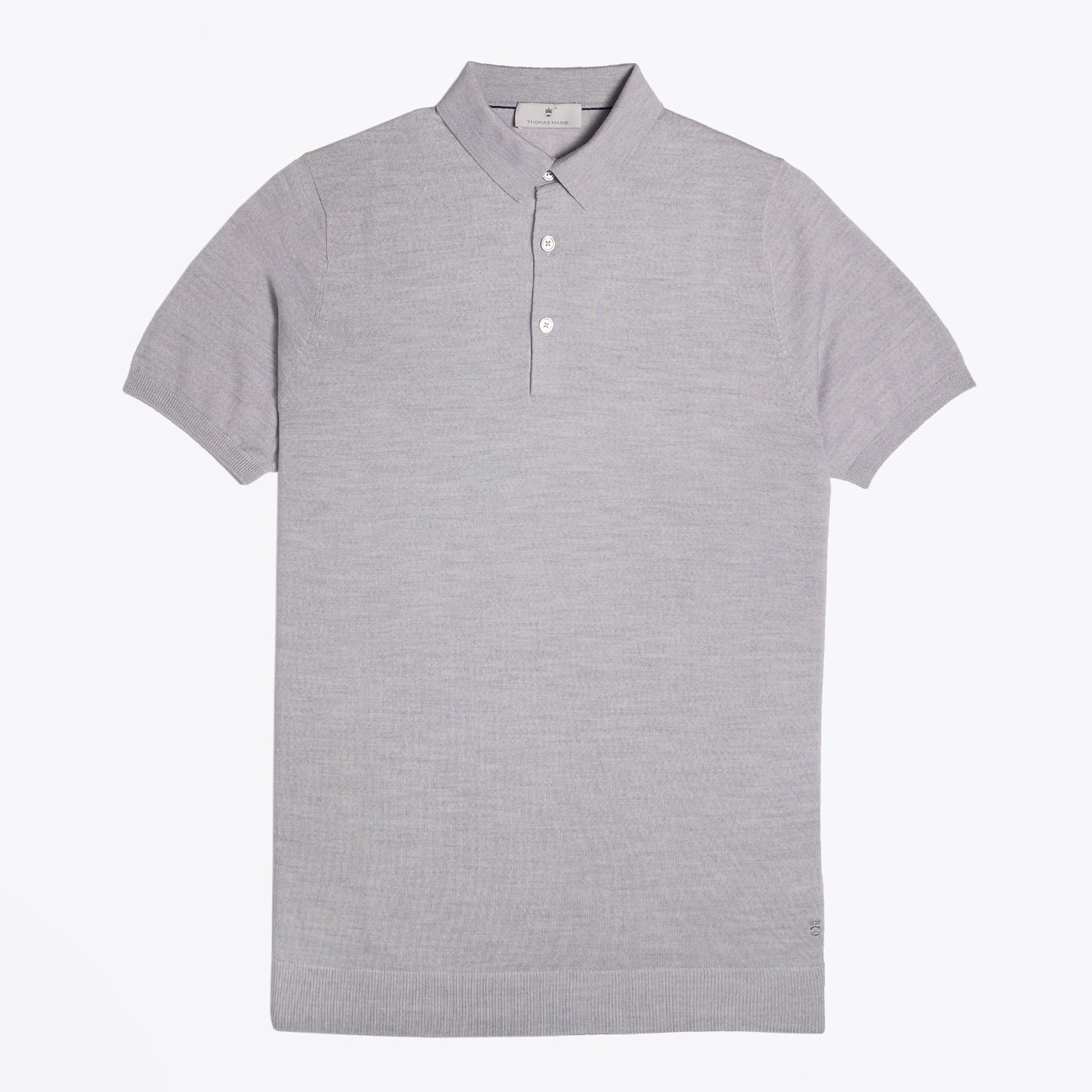 Thomas Merino Polo Shirt - Grey