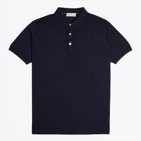 Merino Polo Shirt - Navy