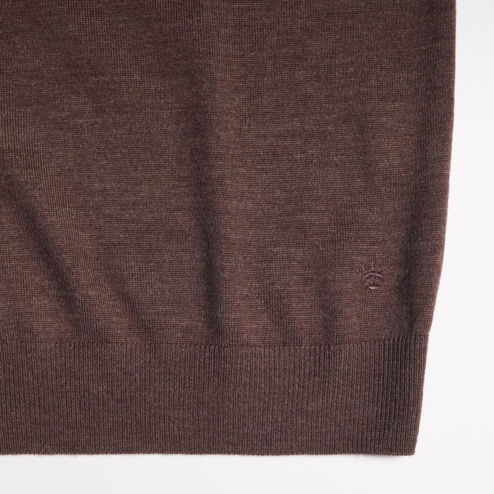 Merino Polo Shirt - Brown