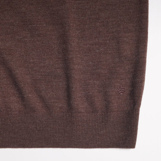 Merino Polo Shirt - Brown