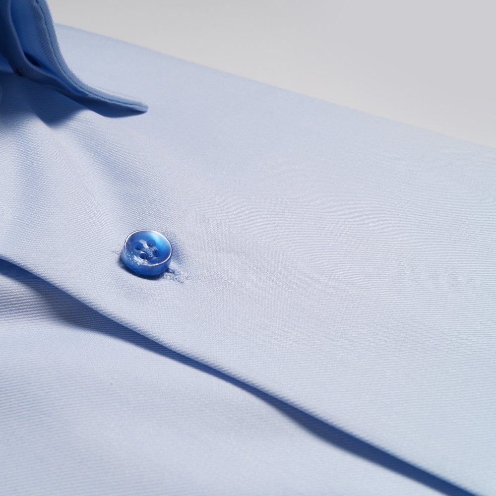 Thomas Geometric Trim Insert Shirt - Blue