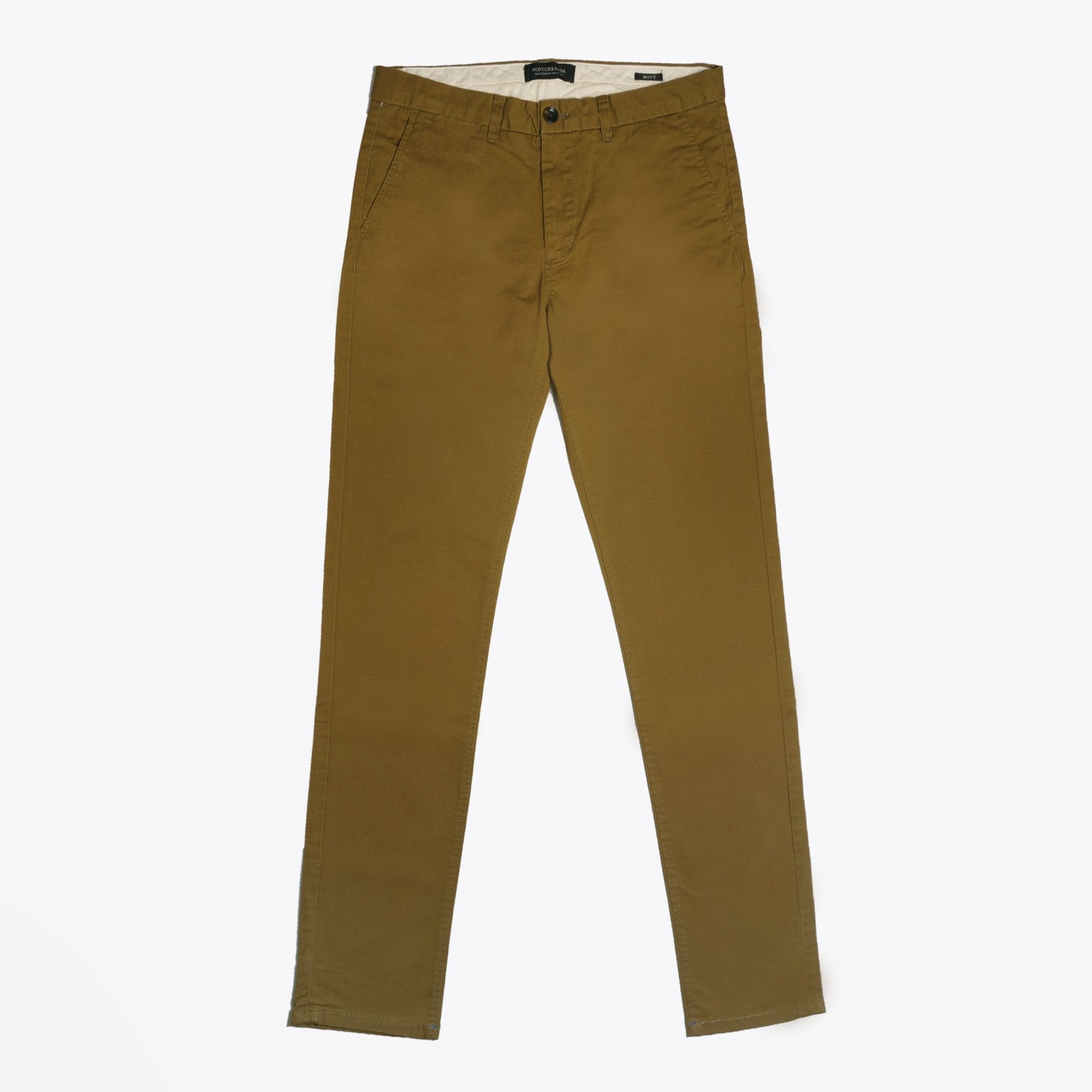 Scotch Mott - Super-Slim Twill Chino - Khaki Green