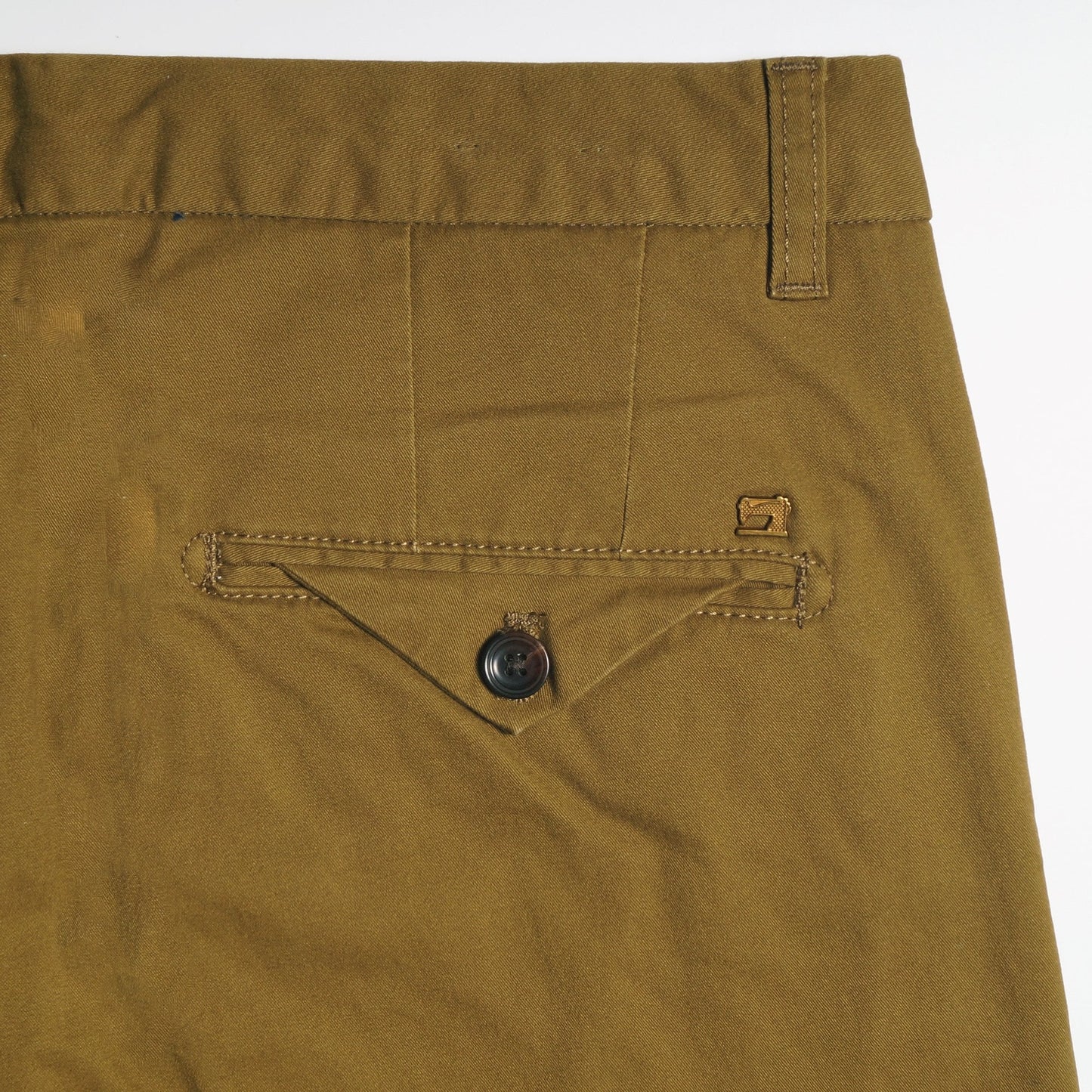 Mott - Super-Slim Twill Chino - Khaki Green