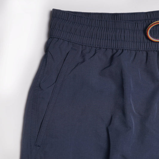Multi-Coloured Drawcord Swim Shorts - Navy