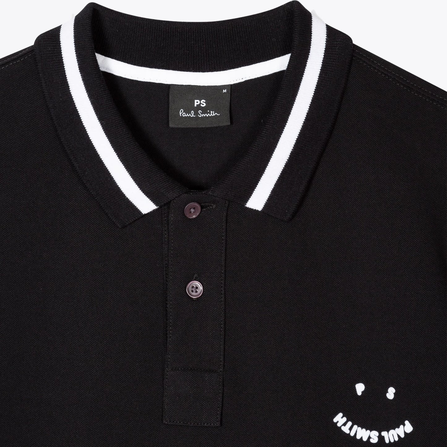 - 'Happy' Polo Shirt - Black