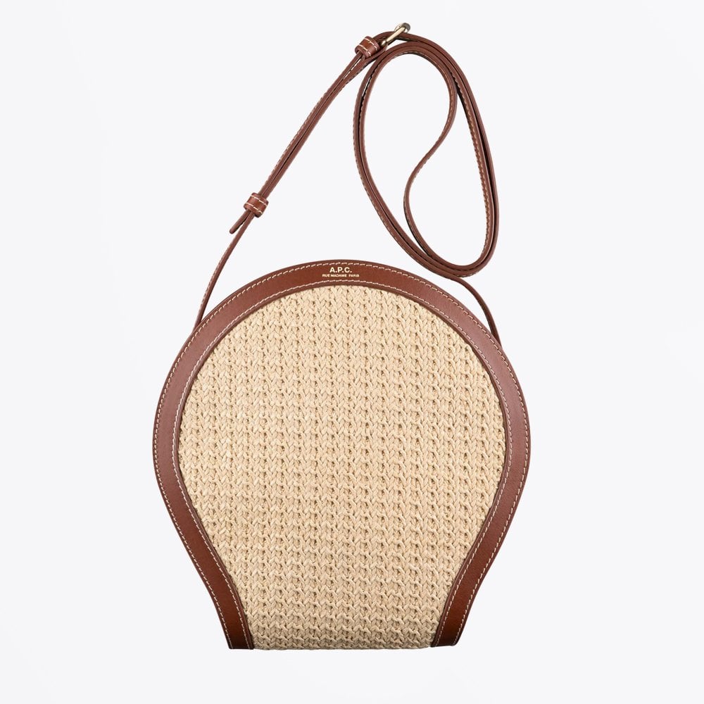 A.P.C. Myla Raffia Bag - Hazelnut
