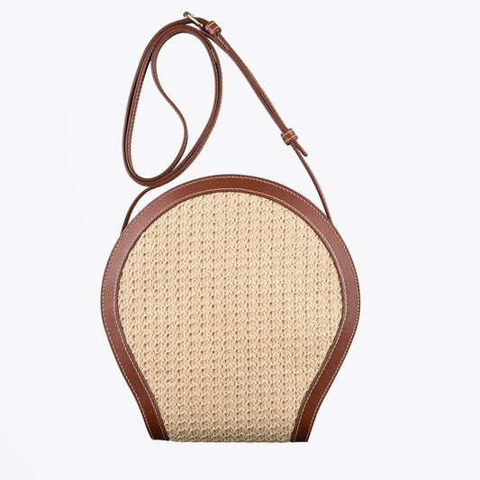 Myla Raffia Bag - Hazelnut