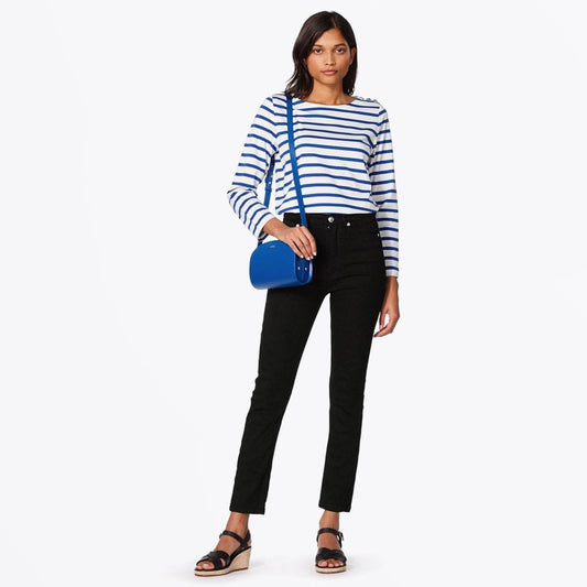 - Ally Sailor Striped Tee - Dark Blue