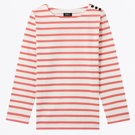 - Ally Sailor Striped Tee - Pink