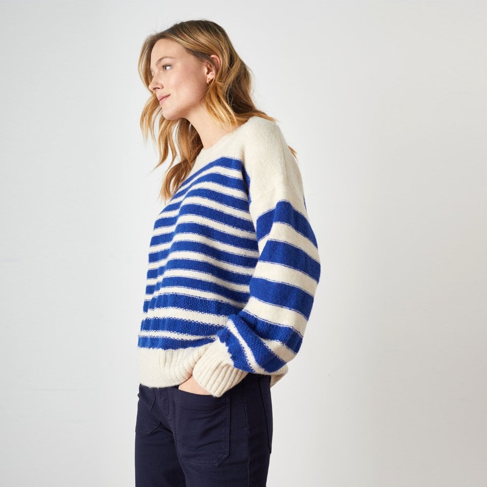 Leon - Macan Stripes Jumper - Blue