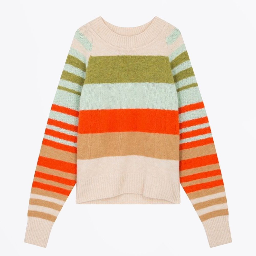 Leon Nine Rainbow Jumper - Almond