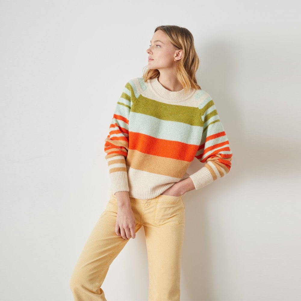 Nine Rainbow Jumper - Almond