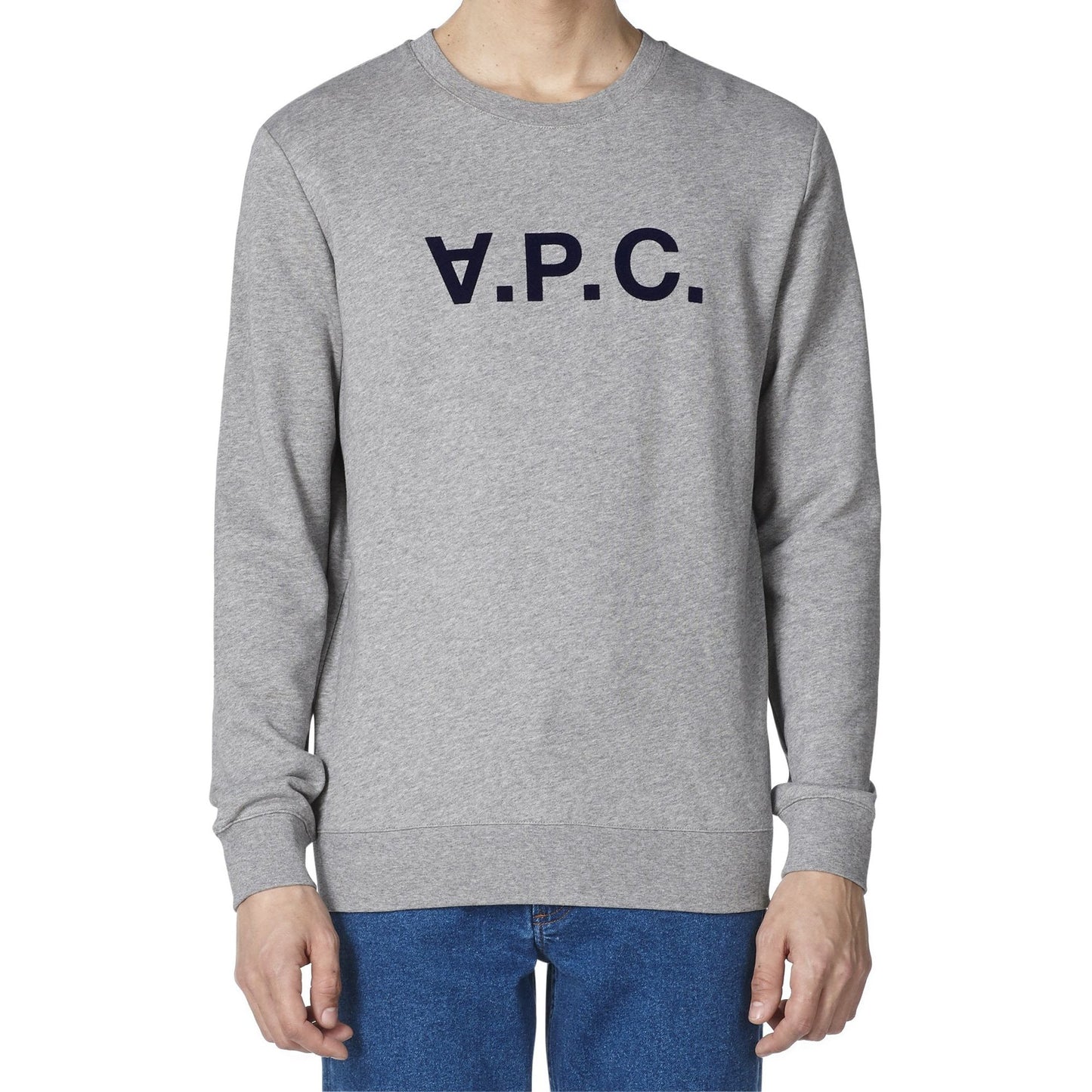 - VPC Brushed Cotton Sweater - Grey