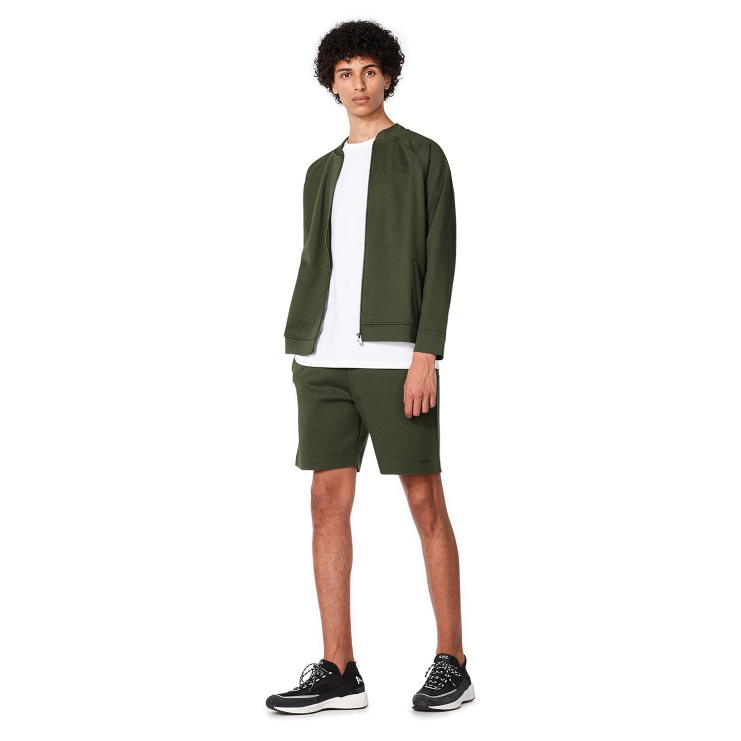 - René - Cotton Drawstring Shorts - Khaki Green