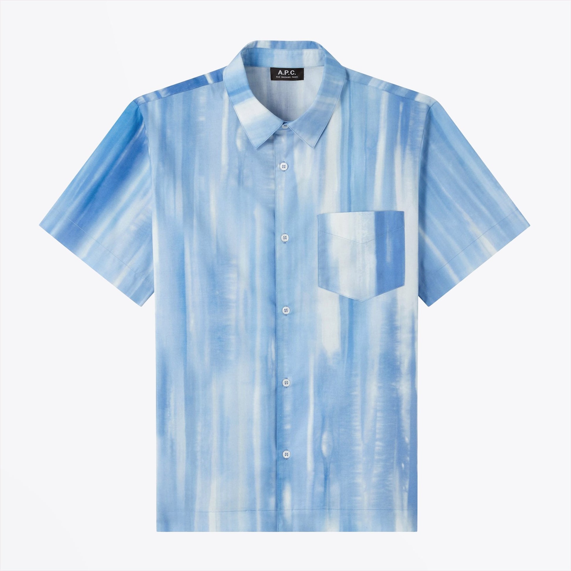 A.P.C. Joseph - Tie-Dye Short-Sleeve Shirt - Blue