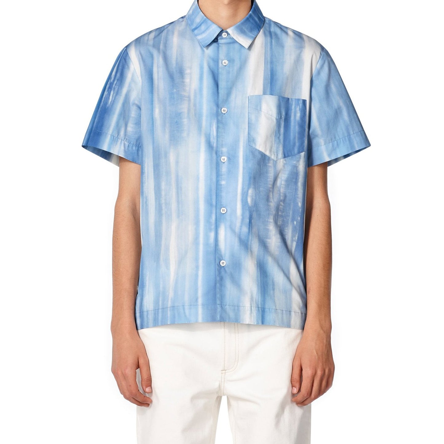 Joseph - Tie-Dye Short-Sleeve Shirt - Blue