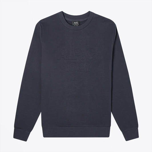 - Dan - Crew Sweatshirt - Dark Navy