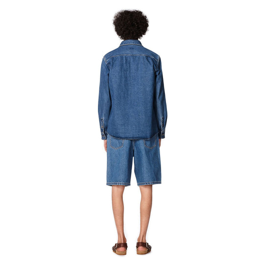 - Victor - Denim Overshirt - Blue