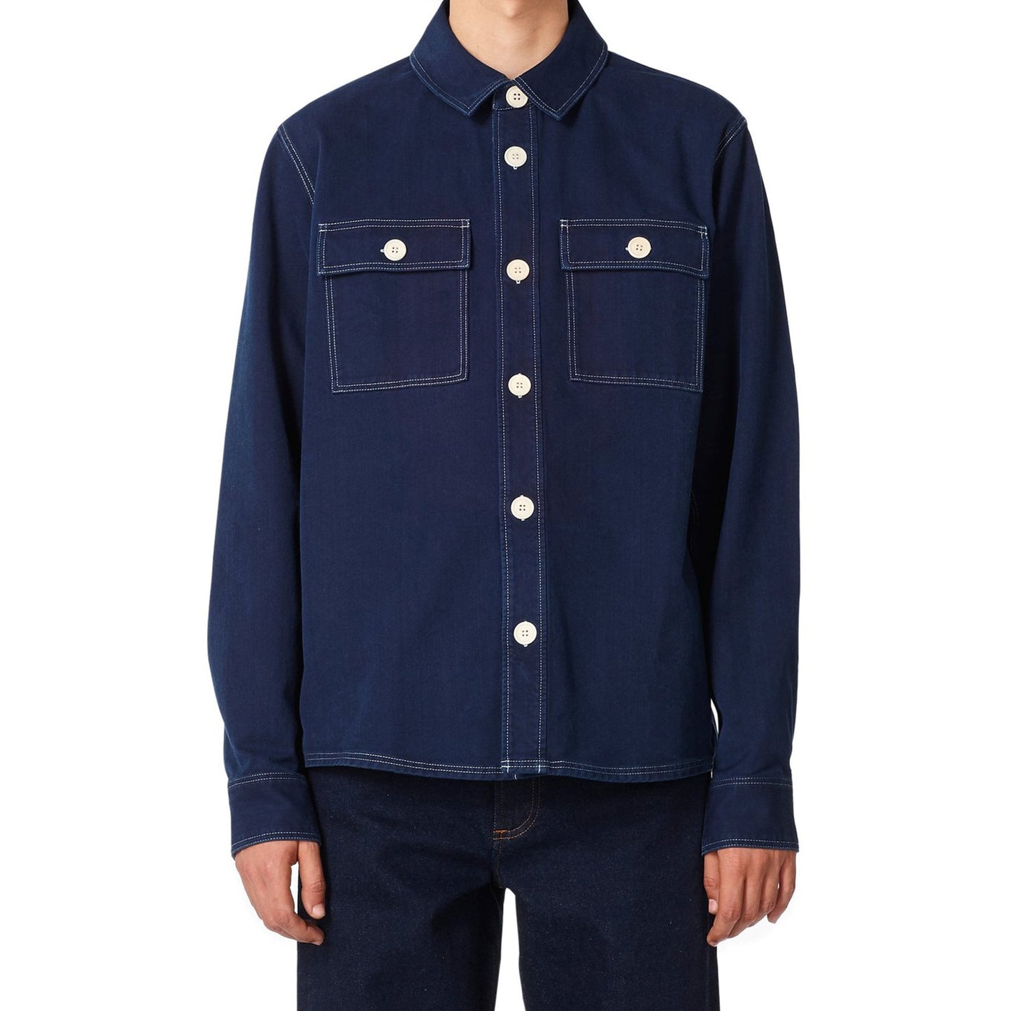 - Bastain - Denim Overshirt - Indigo