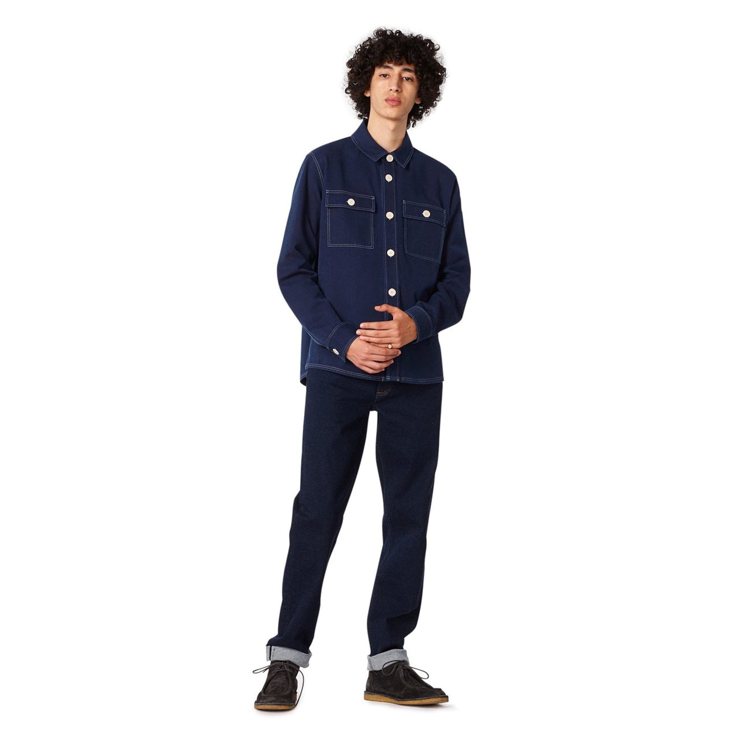 - Bastain - Denim Overshirt - Indigo