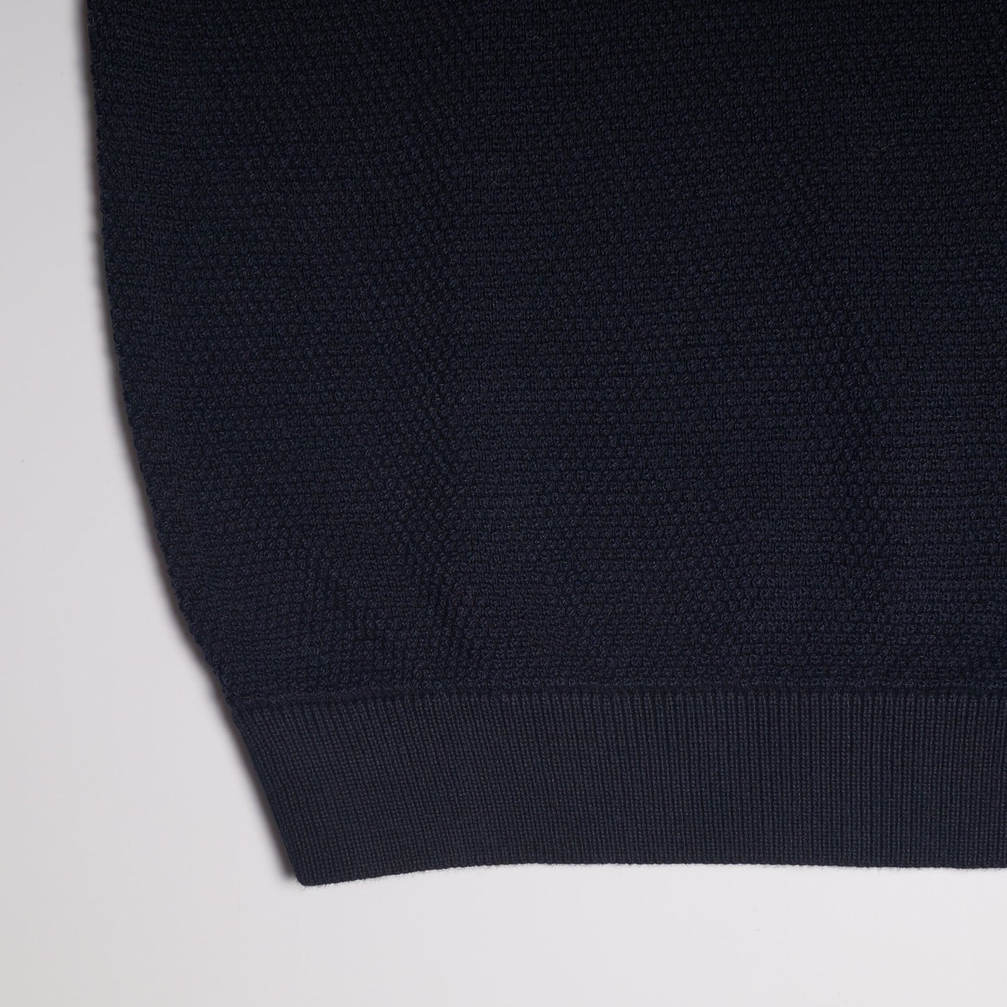 Knitted Spot Polo Shirt - Navy