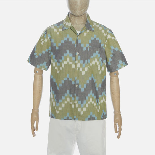 - Cotton Zig-Zag Shirt - Green