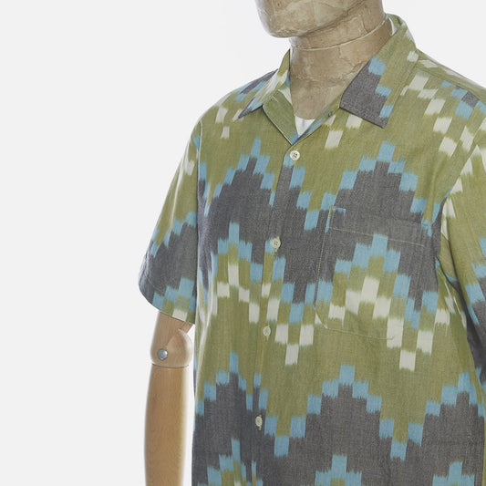 - Cotton Zig-Zag Shirt - Green