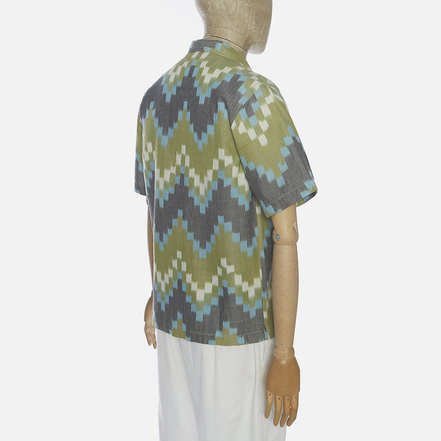 - Cotton Zig-Zag Shirt - Green