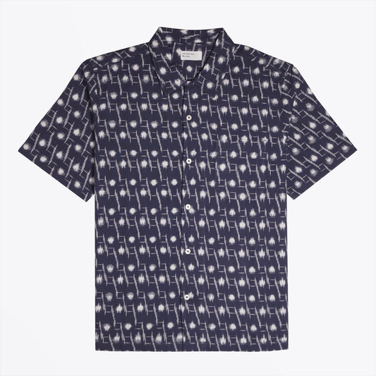 Woven Cotton Shirt - Indigo