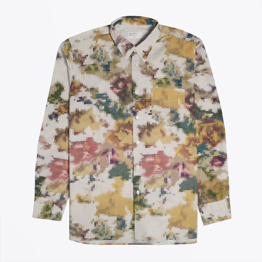 - Pixel Flower Print Shirt - Multi