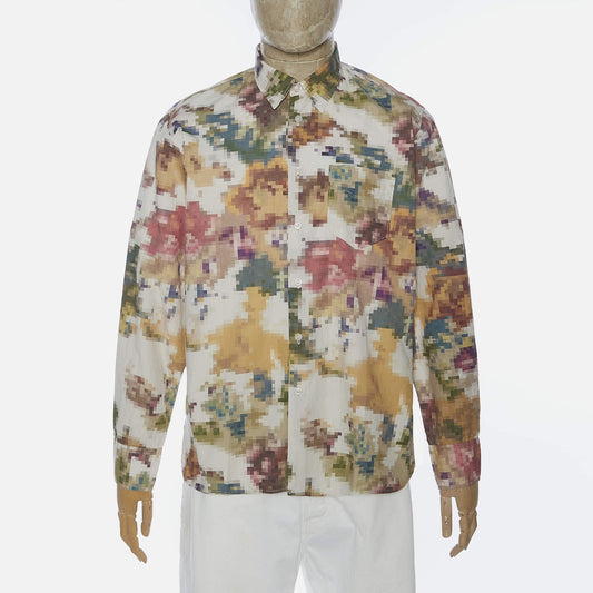 - Pixel Flower Print Shirt - Multi