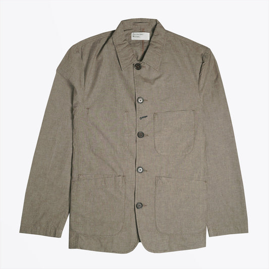 Melange Cotton Bakers Jacket - Sand