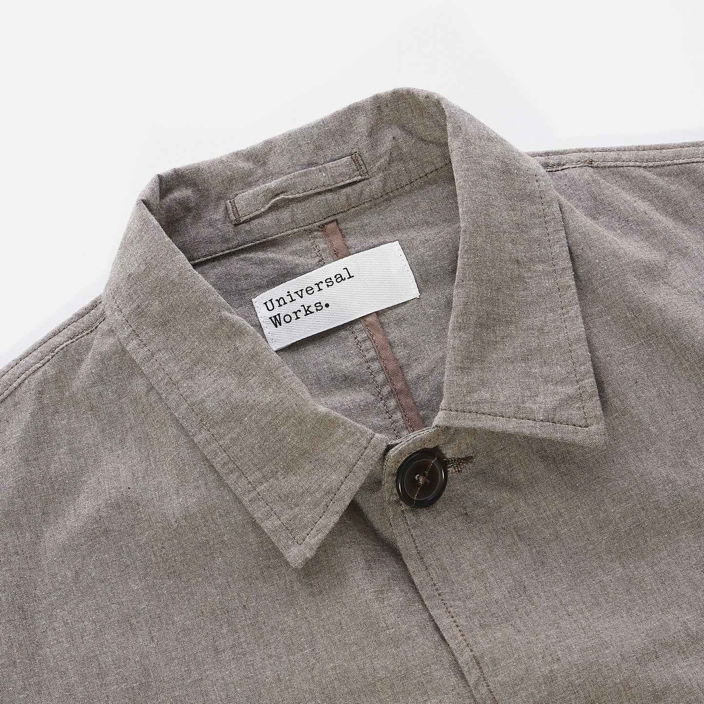 Melange Cotton Bakers Jacket - Sand