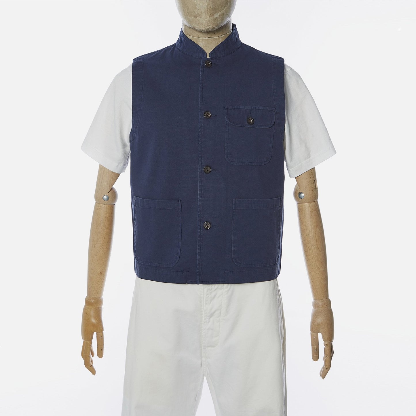 - Battleman - Fine Weave Waistcoat - Navy