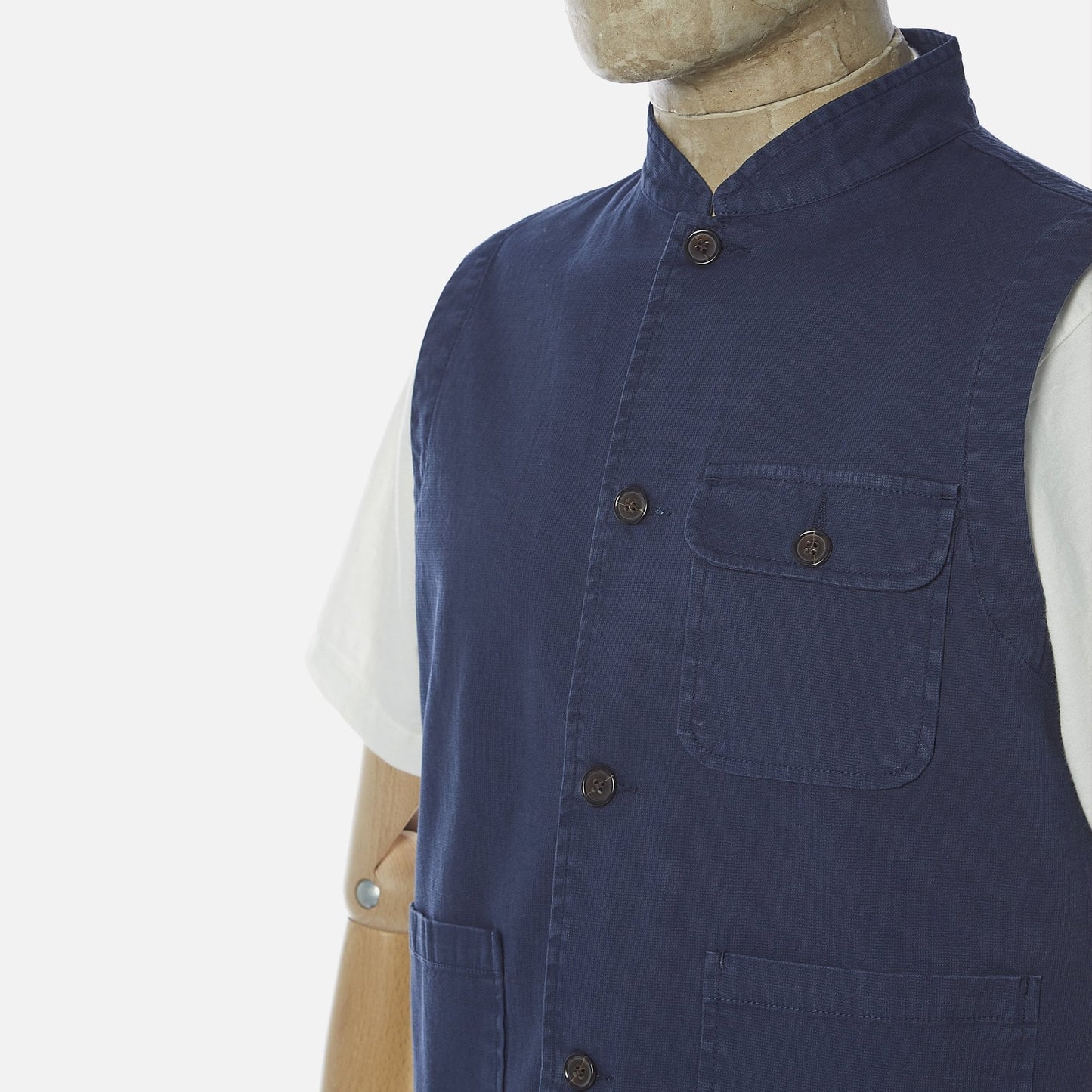 - Battleman - Fine Weave Waistcoat - Navy